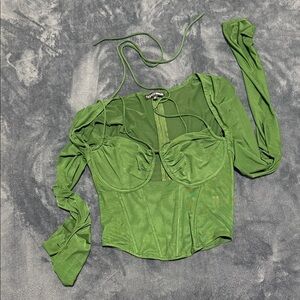 Fashion Nova Vibrant Green Bodysuit